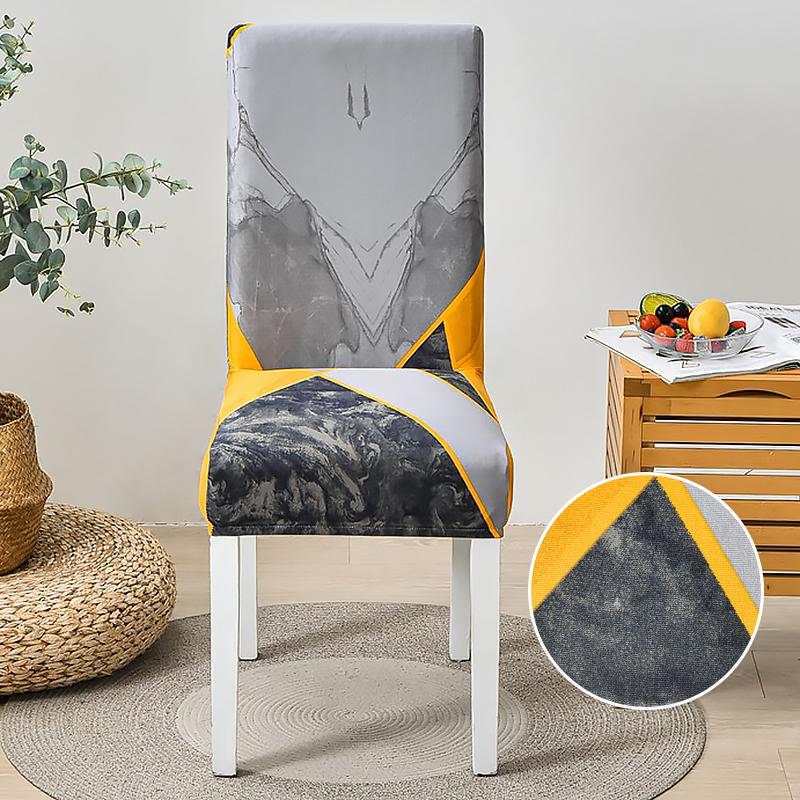 Dining Chair Slipcover,High Stretch Removable Washable Chair Seat Protector Cover for Home Party Hotel Wedding Ceremony 4/6pcs