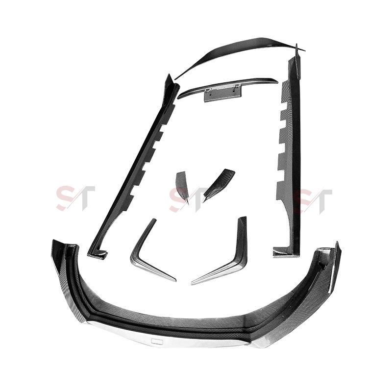 Toyota GR86 Toms Style Carbon Fiber Body Kit: Front Lip, Side Skirts, Rear Bumper Corners, Rear Spoiler, Grille
