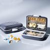 Yousheng Medicine Storage Box, Large Capacity 7 Compartment Weekly Pill Organizer, with Moisture Proof Seal Design, Portable Travel Medication