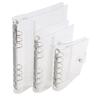 1Pc Transparent Notebook Binder Student Planner Binder Office Supplies 6 Ring A7/A6/A5