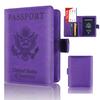 Fashion Passport Card Ticket Holder Faux Leather Unisex Travel Storage Bag