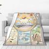 Team Avatar Original Benders Art Nouveau Blanket Flannel Summer Portable Lightweight Throw Blanket for Bed Bedroom Bedspreads