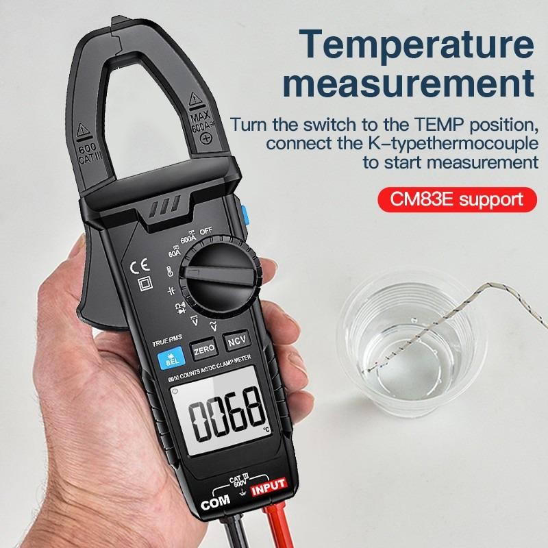 AC DC 600A Clamp Meter Digital Ampere Tester NCV Smart Current Clamp Smart DC Pliers Ammeter Multimeter Ohmmeter
