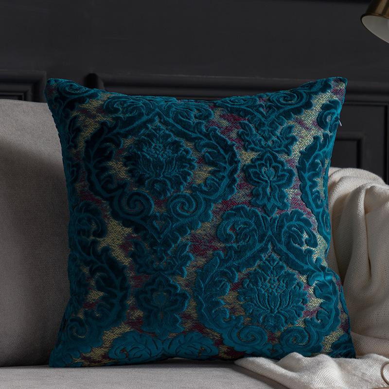 45x45/50x50cm Europäische Samt-Kissenhülle Luxuriöse Jacquard-Kissenhülle 2026 Neu Weiches Dekokissen für Sofa Wohnzimmer