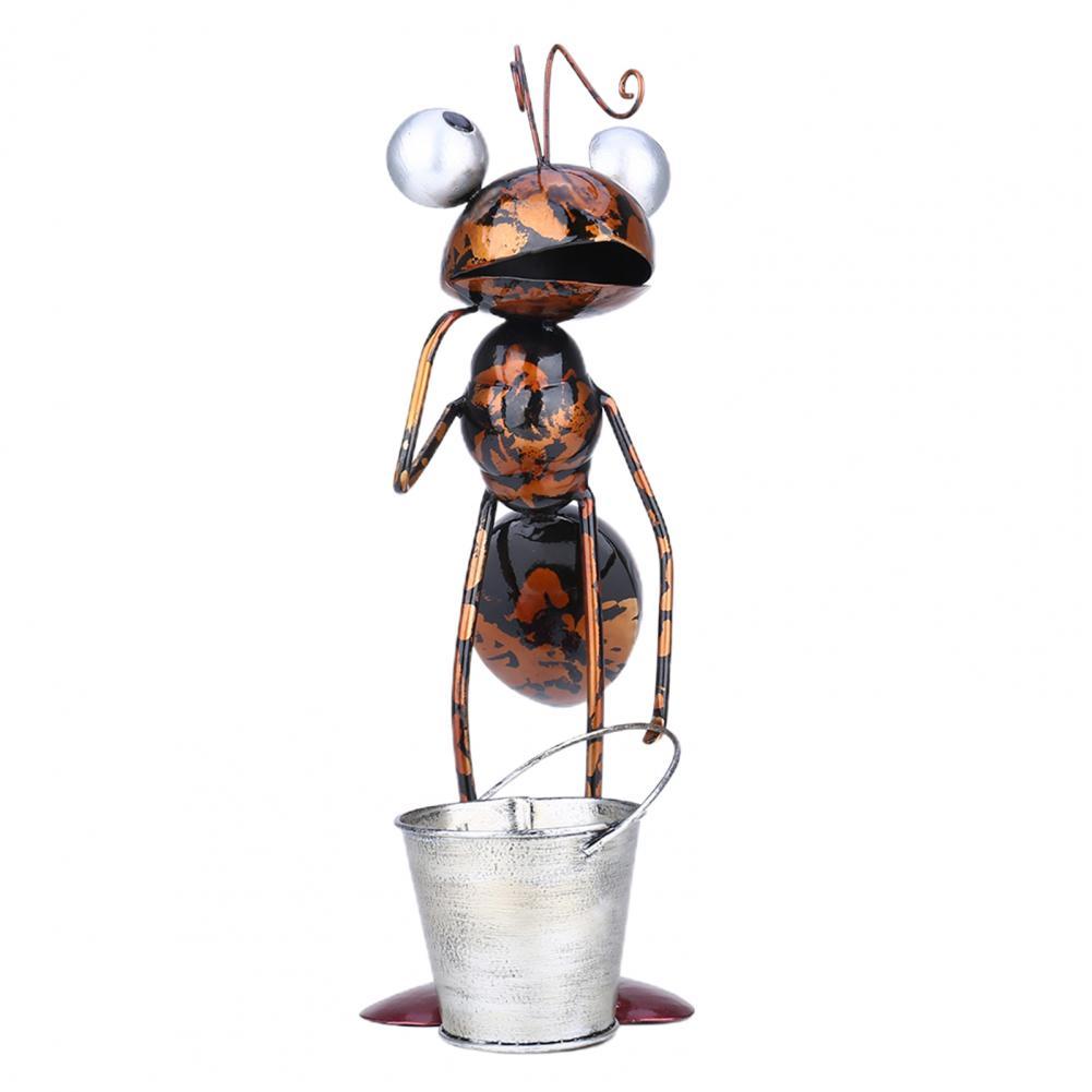 Ant Display Mold Decorative Interesting Exquisite Wrought Iron Ant Garden Statue Balcony Decoration