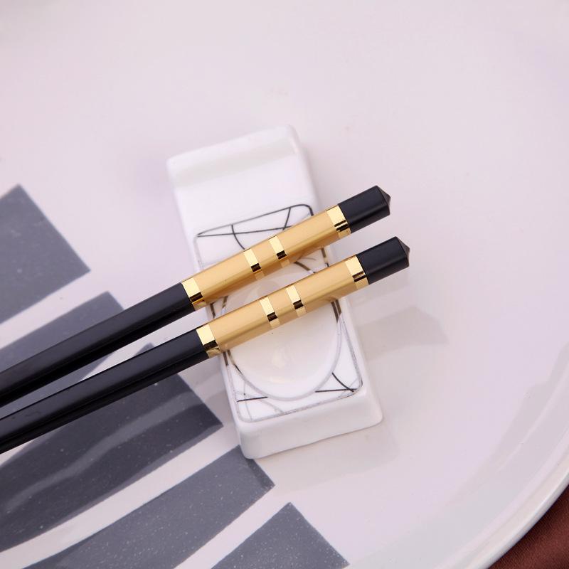 Silver Alloy Chopsticks - Hotel & Home Use, Creative Gift Chopsticks 27 cm