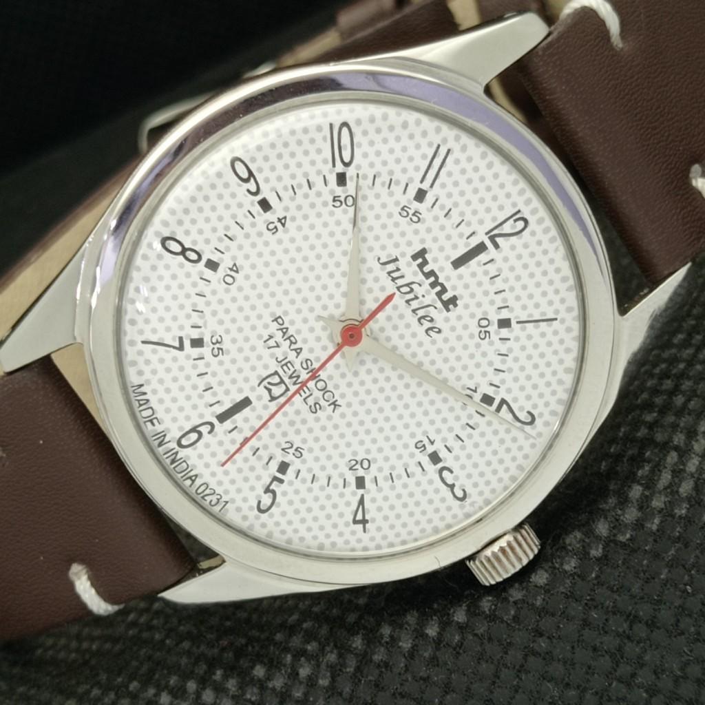 

OLD HMT JUBILEE WINDING INDIAN MENS MECHANICAL WATCH + 1 STRAP a303622-1 Sku571d-a303622