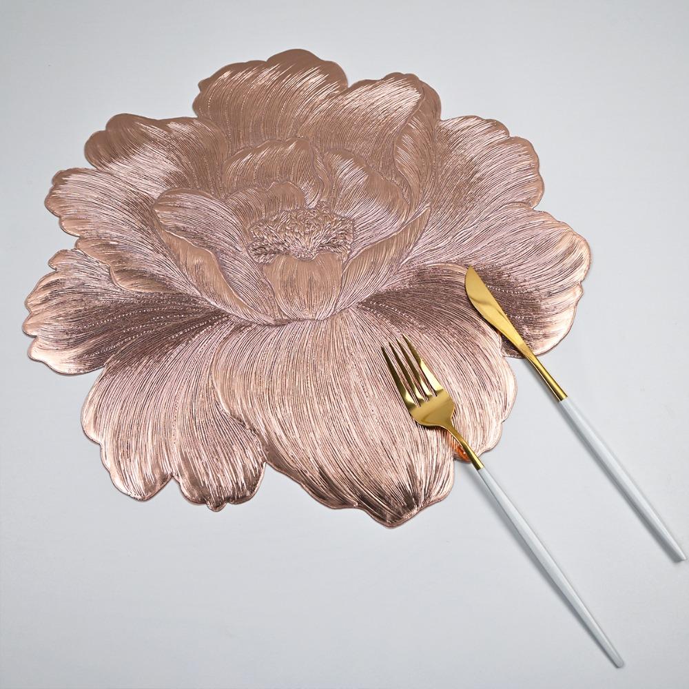 Washable Insulation Coasters Lotus-Shaped Table Mat Creative Cup Mat