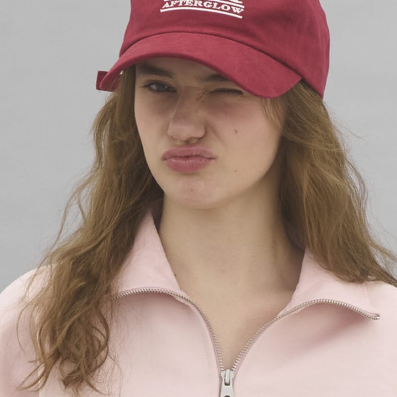 

SO IR SR LOGO BALL CAP - red F