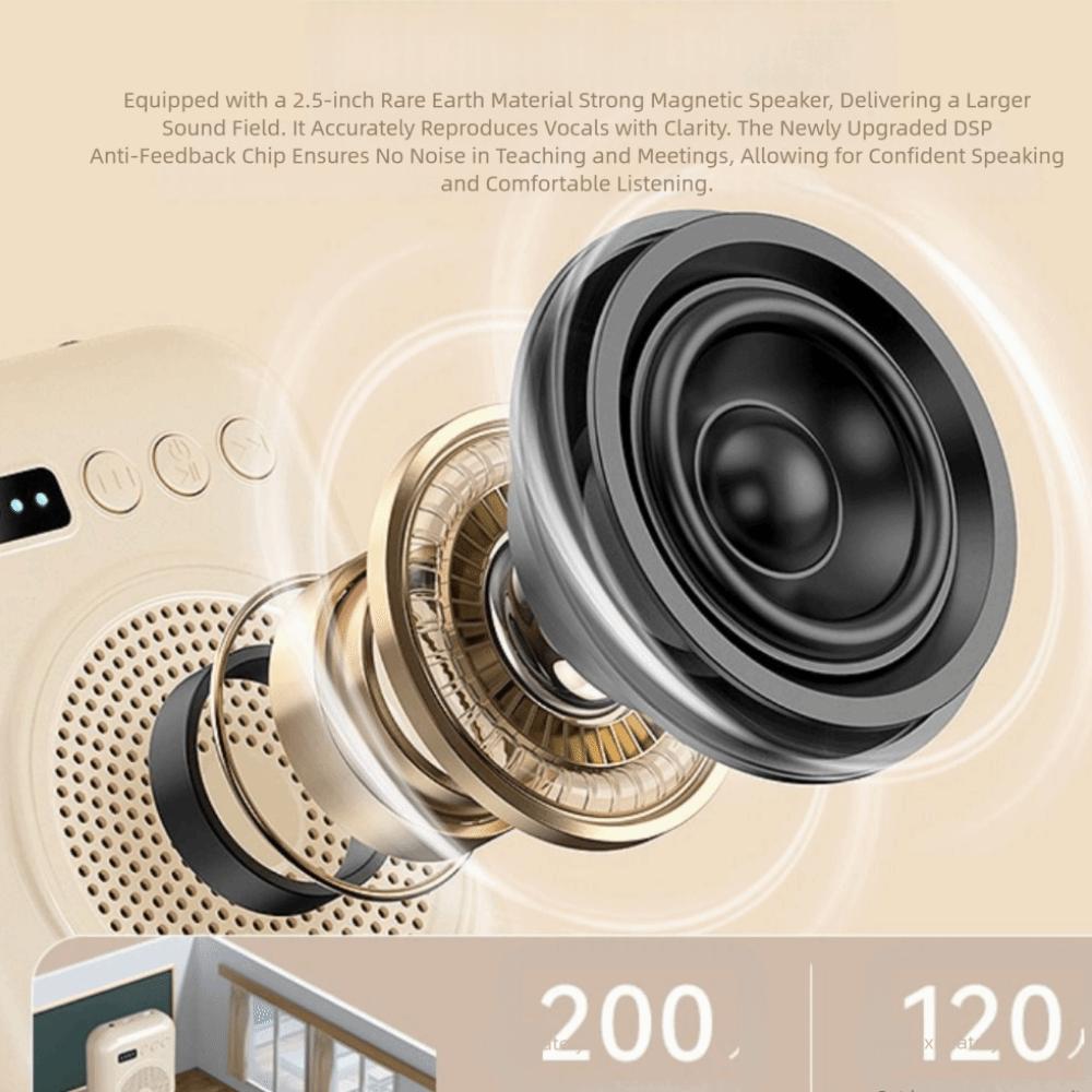 with Belt Wireless Voice Amplifier Lightweight Sound Amplifier Classroom Sound Speaker  Travel