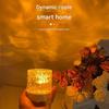 Cylindrical Water Ripple Atmosphere Light Mood Night Light Crystal Rotating Projection Color Bedroom Bedside Atmosphere Small Ta