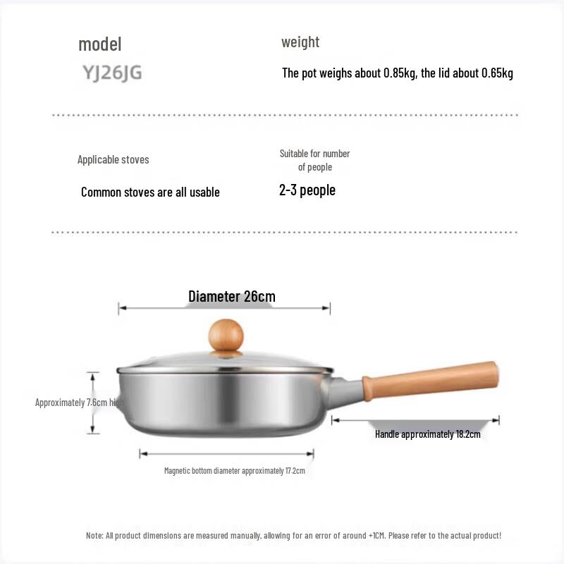 Chui Da Huang Fortune 26cm Non-Stick Deep Skillet