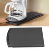 Schiebbare Kaffeemaschinen-Abtropfmatte Arbeitsplatten-Kaffeemaschinen-Geräte-Beweglicher Halter Schwarz