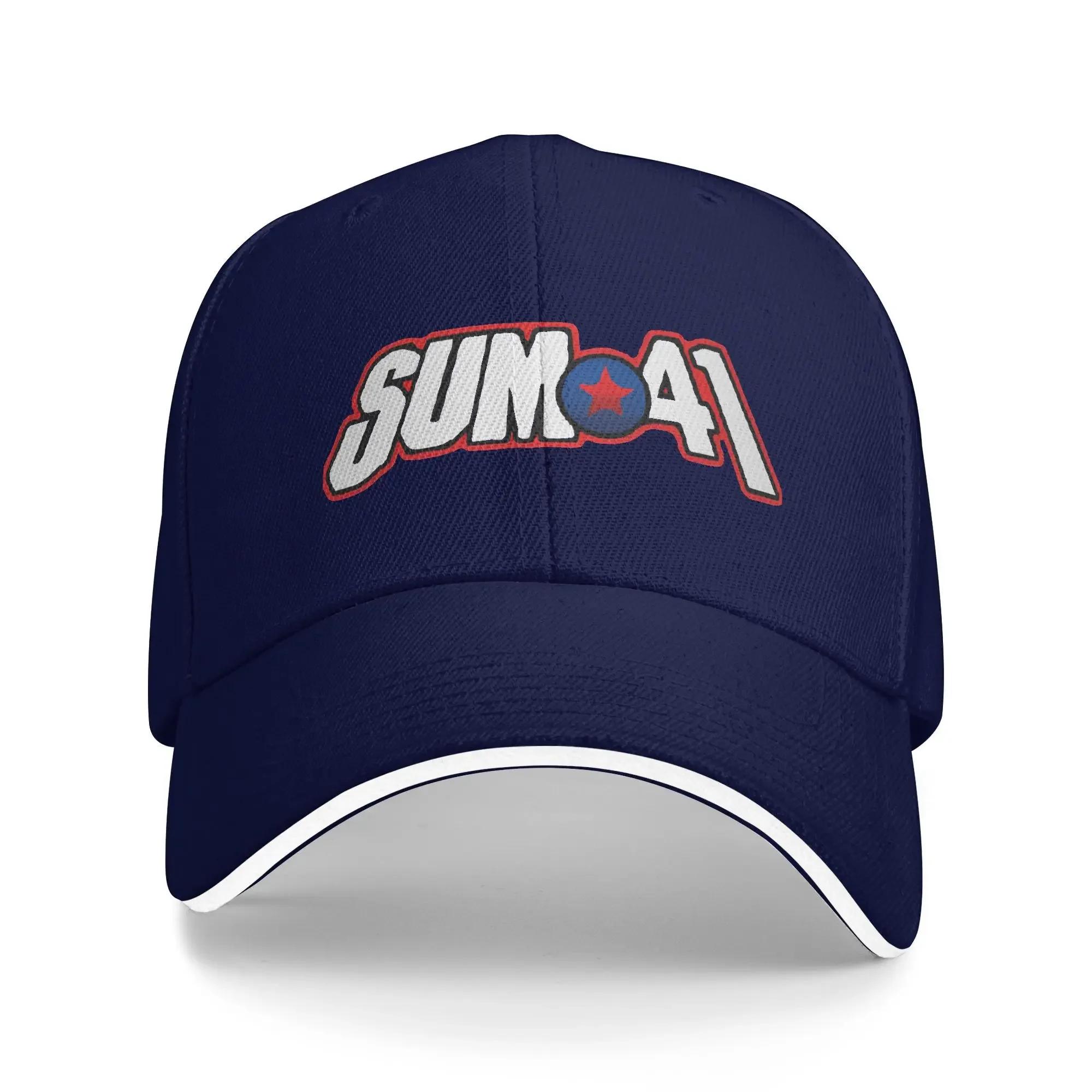 

Men Women Sum 41 Rock Band Logo Hat Cool Baseball Cap Punk Music Trucker Hat Golf Headewear Adjustable Adjustable