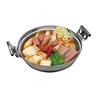 Pearl Metal HC-76, 17cm Shallow Jjigae Pot, Induction Compatible, Stainless Steel, Made in Japan, Kanmi-ya