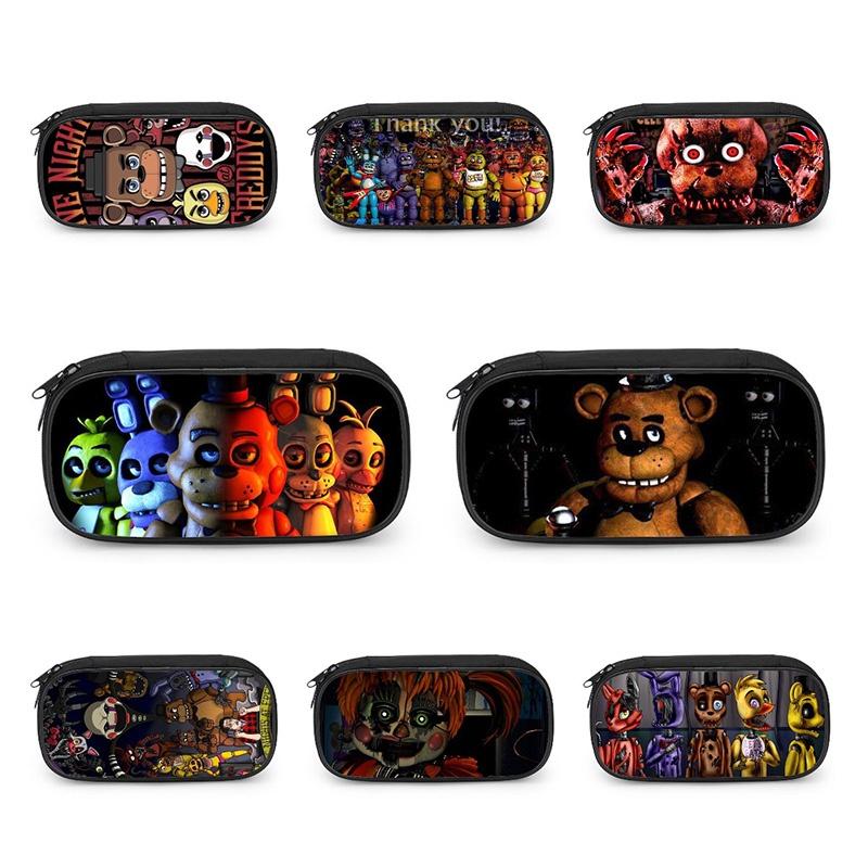 Five Nights At Freddys Pencil Case Kids Stationery Box Pen Storage Bag Boy Gift