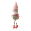 Pink Green Christmas Decorations Santa Snowman Doll Embellishment Hanging Pendants Doll Festival Accessories Xmas Tree Ornaments