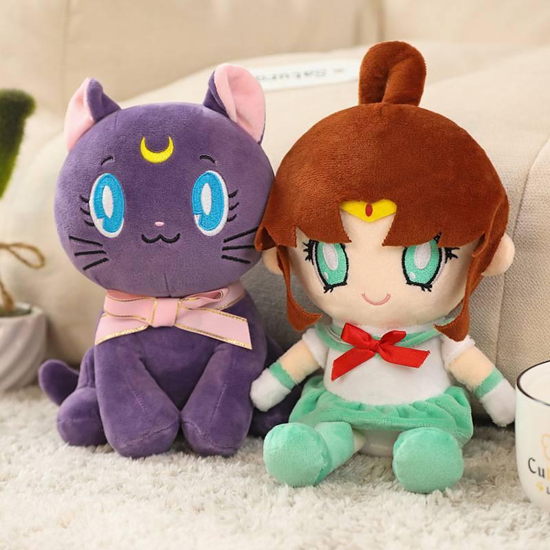 New Sailor Moon Plush Toy Makoto Kino And Luna Cat Designs