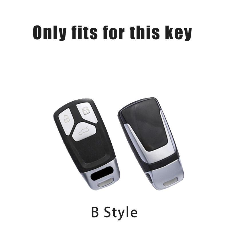 NEW Zinc Alloy Fashion Car Remote Control Key Case Cover For B Q3 A4 A5 Q5 Q7 SQ7 8W S4 S5 TT TTS 8S RS Keychain Accessories