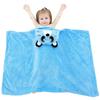 Toddler Baby Boys Girls Cute Cartoon Plush Receiving Blanket Cloak Wrap Bathrobe