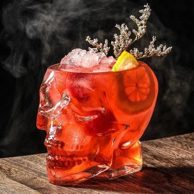 Skull Wine Glass Transparent Juice Cup New Unique Glass Cup Bar Club Whisky Vodka Glass Originality Personality Water Cup