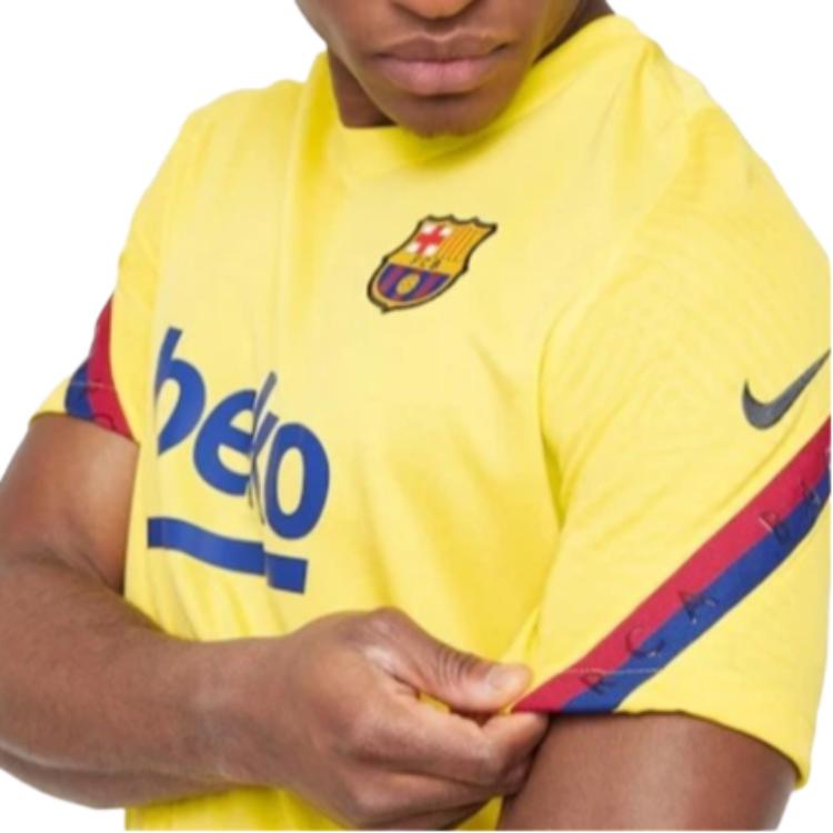 Nike FC Barcelona Saison 19/20 Bequemes Vielseitiges Schnelltrocknendes Kurzarm-Fußballtrikot Unisex-Trikots CD3204-705