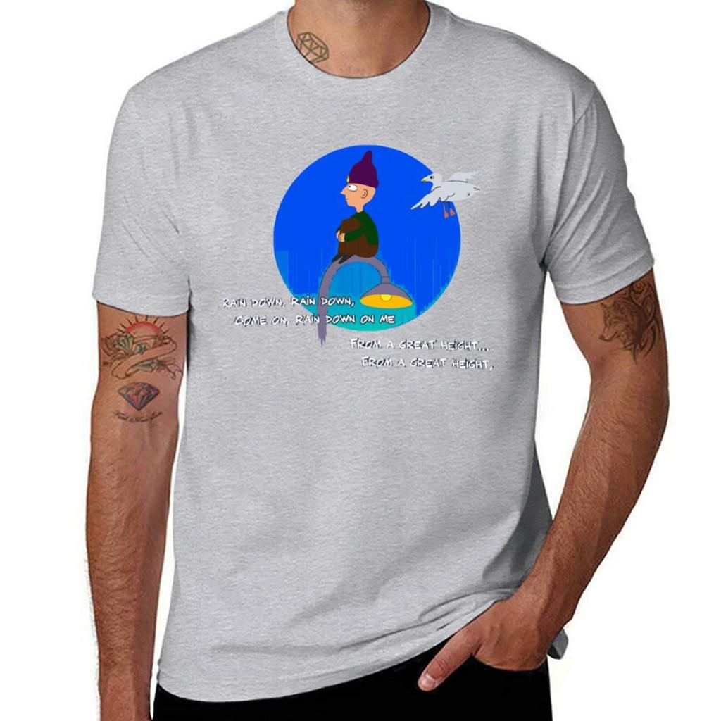 Paranoid android lyric T-Shirt summer tops hippie clothes mens graphic t-shirts hip hop
