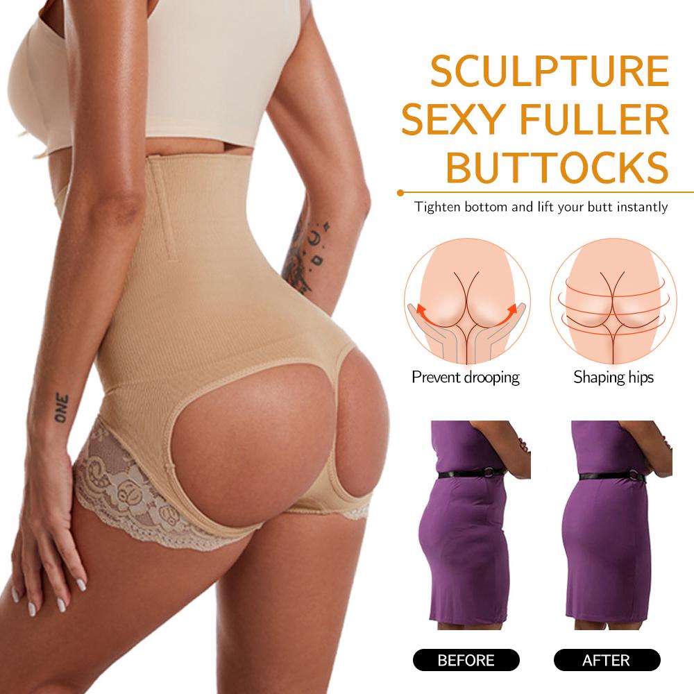 Frauen Shapewear Tanga Shorts Butt Lifter Bauch Steuer Höschen Hohe Taille Trainer BoyShort Abnehmen Unterwäsche Sanduhr Body Shaper