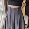 Neutral Spring/Summer High-Waist Drape Trousers: Women's Loose Korean Slim Wide-Leg Casual Pants 2024