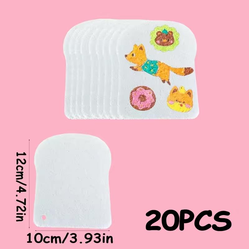 10/100Pcs 3D Drawing Magic Canvas Sponge – Kids DIY Painting Paper for Creative 3D Art & Children’s Craft Projects
