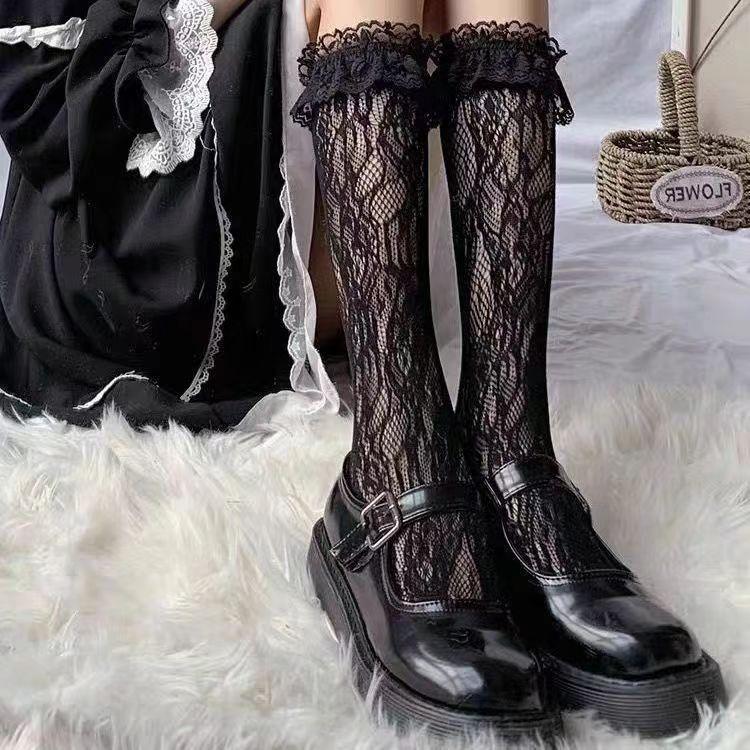 Lolita Lace JK Stockings Socks Female Girls Long Uniform Knee Socks Student Cute JK Stocking Socks