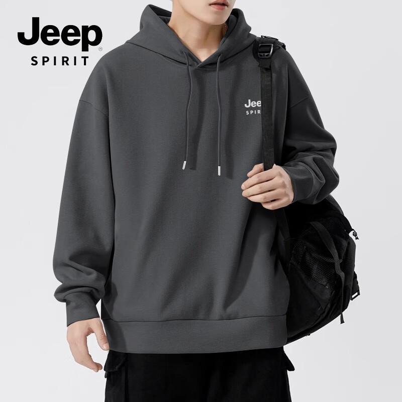JEEP SPIRIT Men's Heavyweight Hooded Sweatshirt