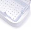 Nail Art Tool Sterilizer Tray Double Filtration Disinfection Box For Manicure Implement Detachable Cleaning Nail Tools Storage Box