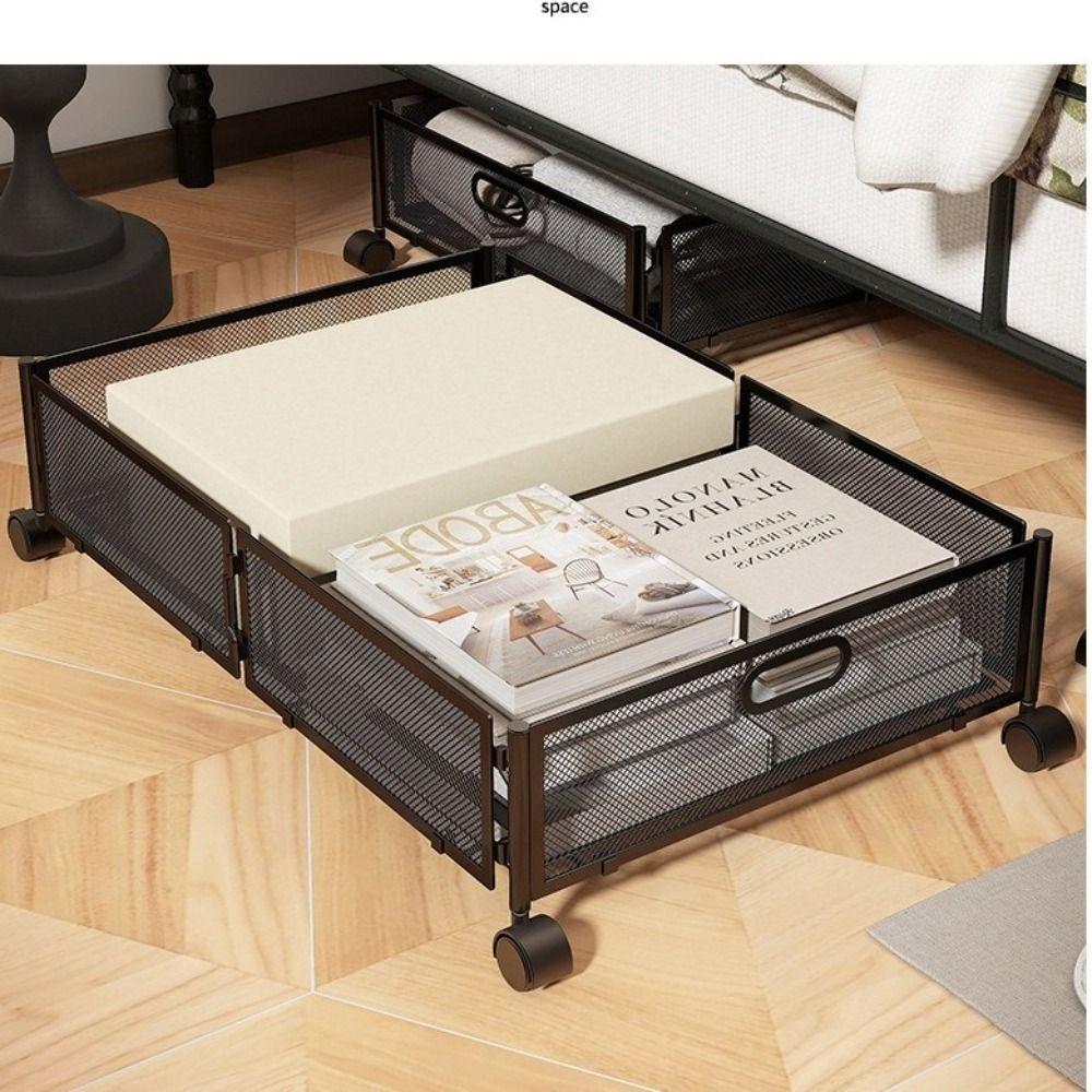 with Wheels Under Bed Storage Containers Large Capacity Shoe Organizer Drawer  Bedroom