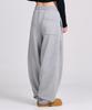 Osillos D19 Straight Side Pintuck Balloon Sweatpants_Melange