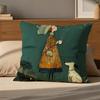Copricuscino d'Arte P-Sam Toft Set Federe in Lino Naturale, Decorazione All-In-One per Divano, Camera da Letto e Sedia