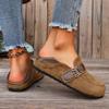 Chunky Sole Retro Birkenstock Style Shoes for Women – New Flat Casual Slip-Ons, Round Toe Comfort Footwear