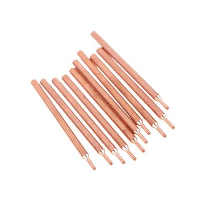 2/5/10Pcs 3MM Purple Copper Oxide Electrode Head 18650 Power Battery Double Head Spot Welding Needle