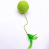 Cat Toy Feather Cat Toys Interactive Large Cotton Rope Ball Toys for Cats Sticks Cats Toy with Bell Teeth Grinding Pet Products