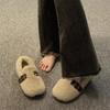 New Warm and Thickened Cotton Shoes for Women, Versatile and Suitable for Home Use with Fleece
