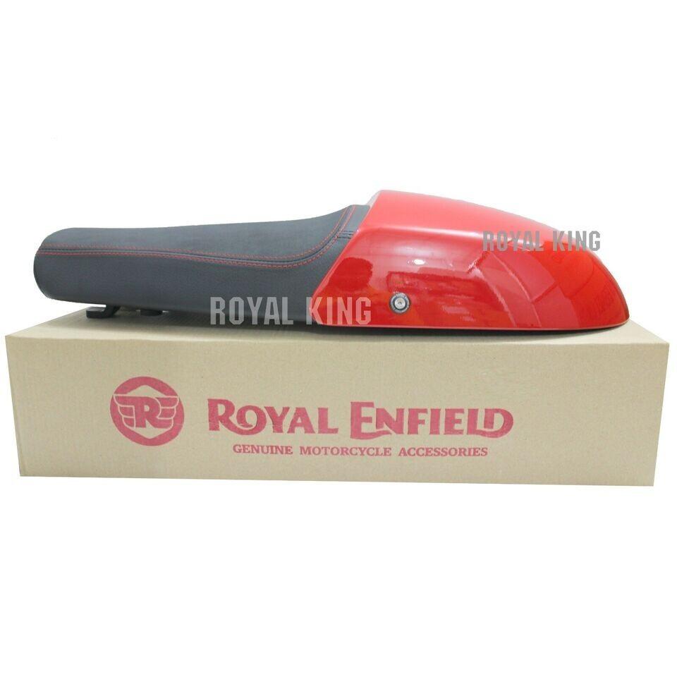 Royal Enfield "Gt & Interceptor Premium Touring Dual Seat With Red Cowl"