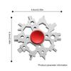Chiave per Auto Attrezzi di Riparazione 23 in 1 Spinner da Dita Chiave Fiocco di Neve Cacciavite Manutenzione Bicicletta Strumento Tascabile Gadget Portatili
