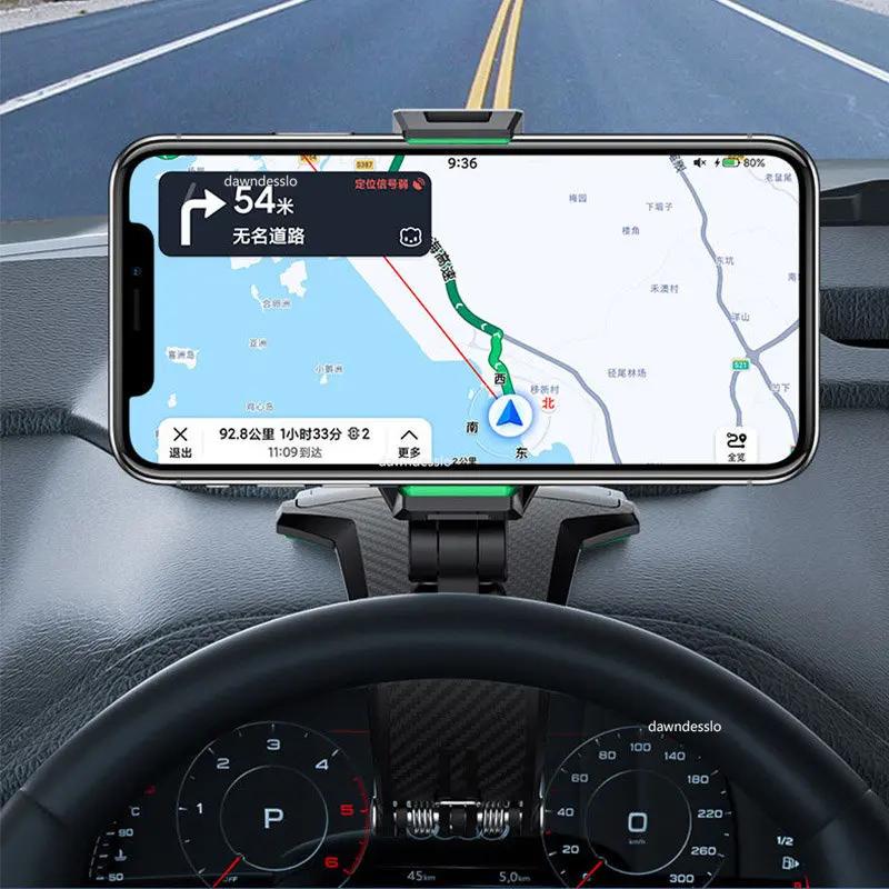 Car Cell Phone Support 1260 Degree Rotatable Dashboard Phone Number In The Car Phone Holder For 7 Inch Xiaomi Mobile Phone Stand