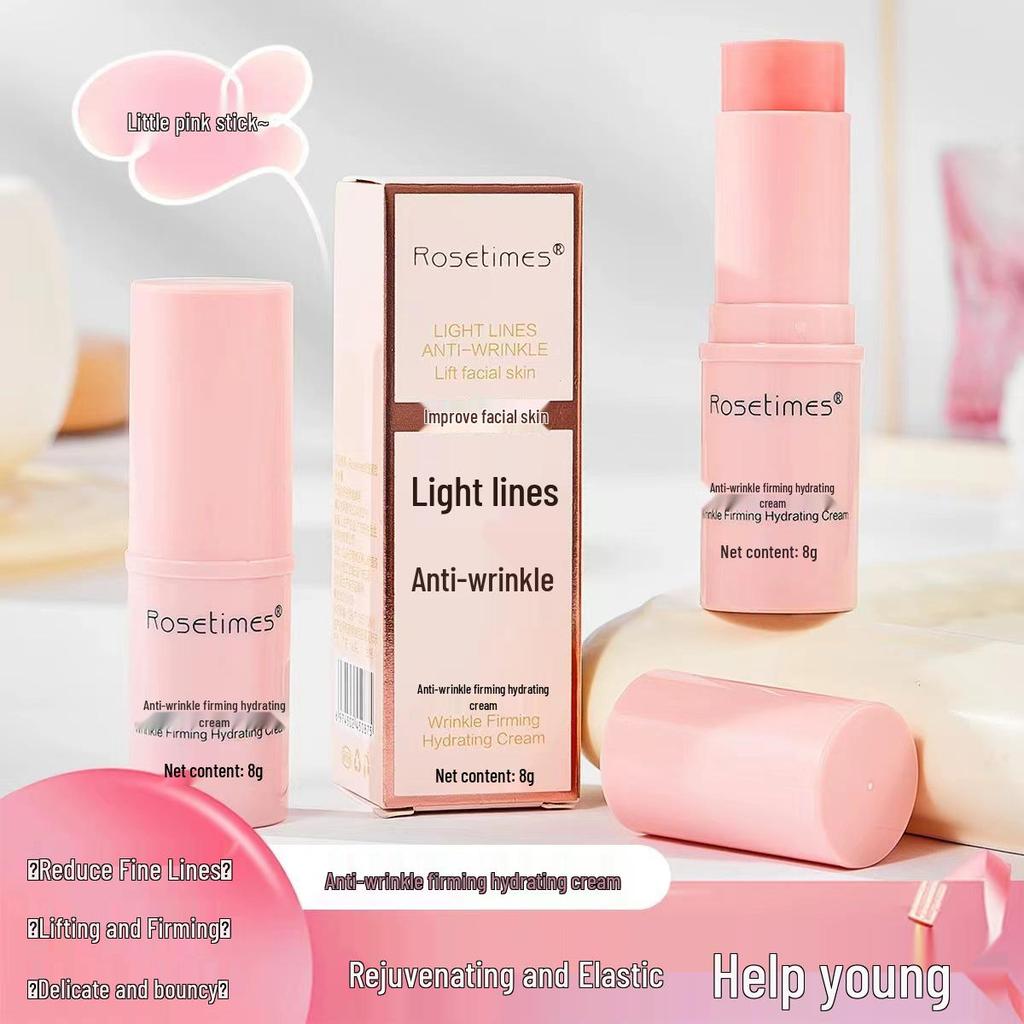 Bâton Rose Fermeté Anti-Âge: Hydrate et Réduit les Rides des Yeux et du Cou