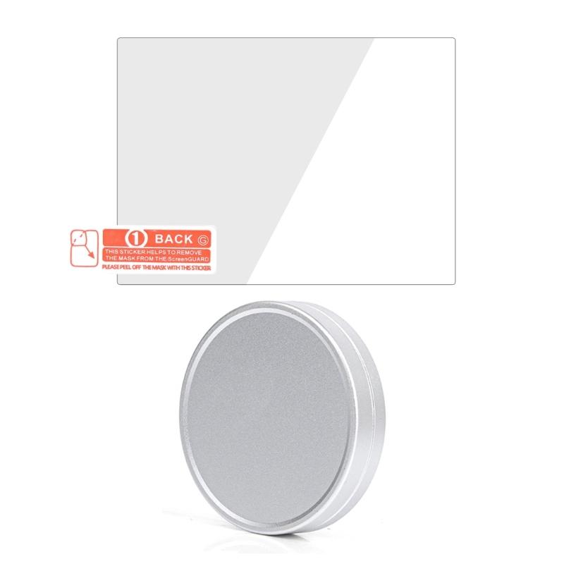 Tampa de lente leve 55 mm Tampas de lente frontal para câmeras Evo Película de vidro temperado protege a lente contra sujeira e poeira