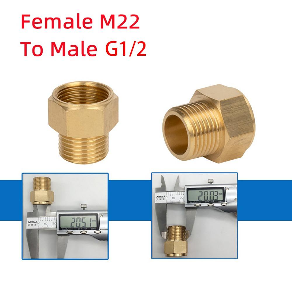 1 Pezzo 3/8" 1/4" M14 M18 M22 Filetto Connettore Tubo Giunti di Transizione per Idropulitrice Torcia