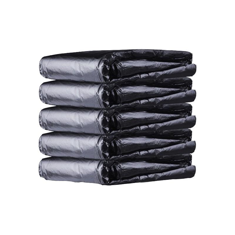 Large Thickened Black Disposable Flat-Mouth Trash Bags