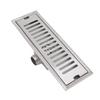 304 Stainless Steel Floor Drain Rectangular Channel Drain Durable Linear Shower Drain  Balcony