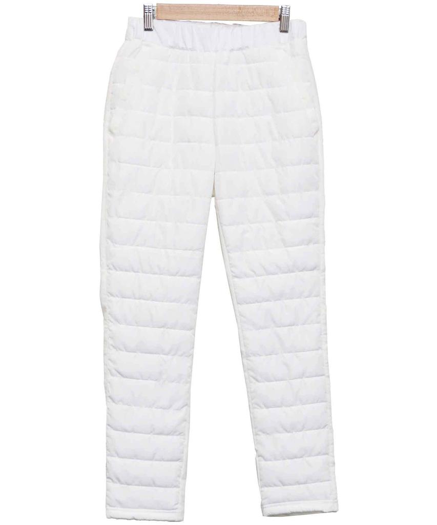 Milliandeni Gepolsterte Warme Damenhose Größe M, Stretch, Off-White,