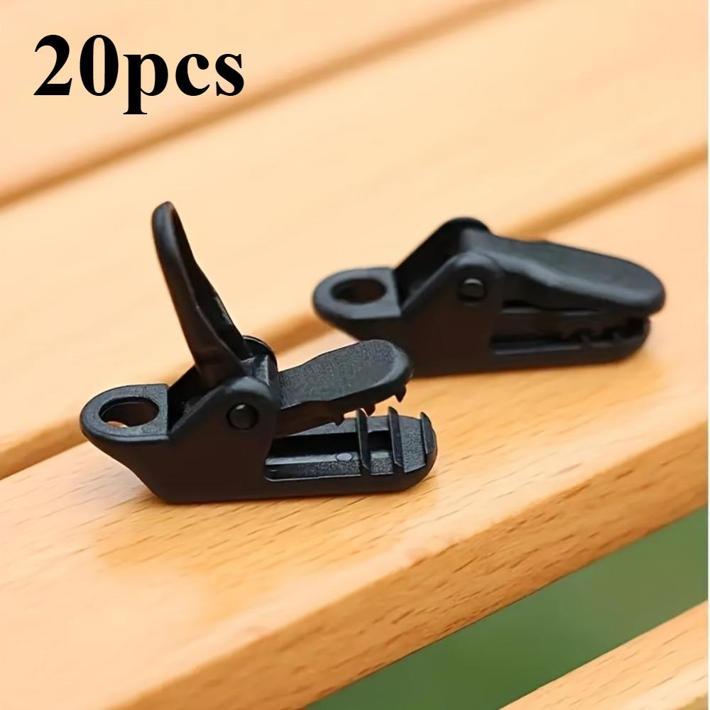 10/20pcs Windproof Tent Canopy Clip Set, Durable PC Material, Camping Tent Tarp Clamp Gripper for Securing Tarps and Shelters